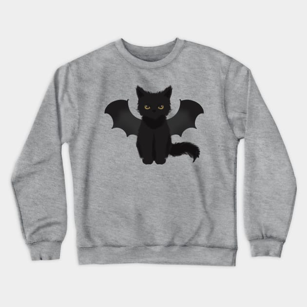 Bat cat Crewneck Sweatshirt by swizrol